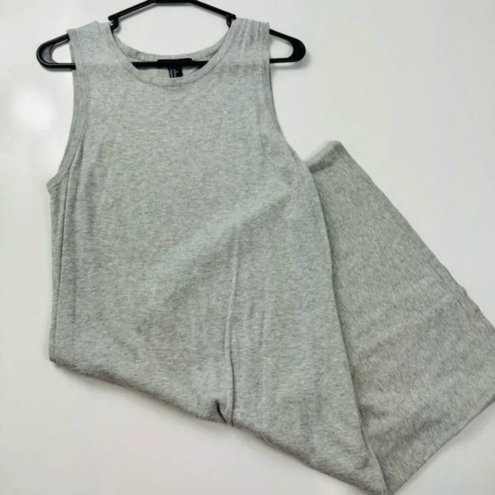 Forever 21 Gray Knit Midi Sleeveless Dress Size XL
